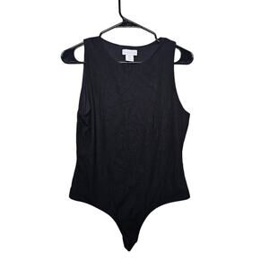 Revolve House of Harlow 1960 black sleeveless ribbed body suit Womens size Large